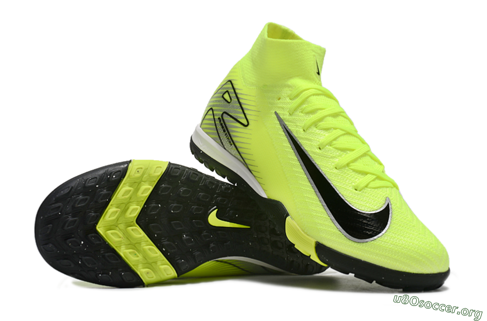 Nike Air Zoom Mercurial Superfly 10 Elite TF Football Shoes - Yellow/Black/Silver 1