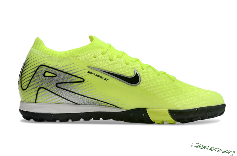 Nike Air Zoom Mercurial Vapor 16 Elite TF Football Shoes - Yellow/Black/Silver 5