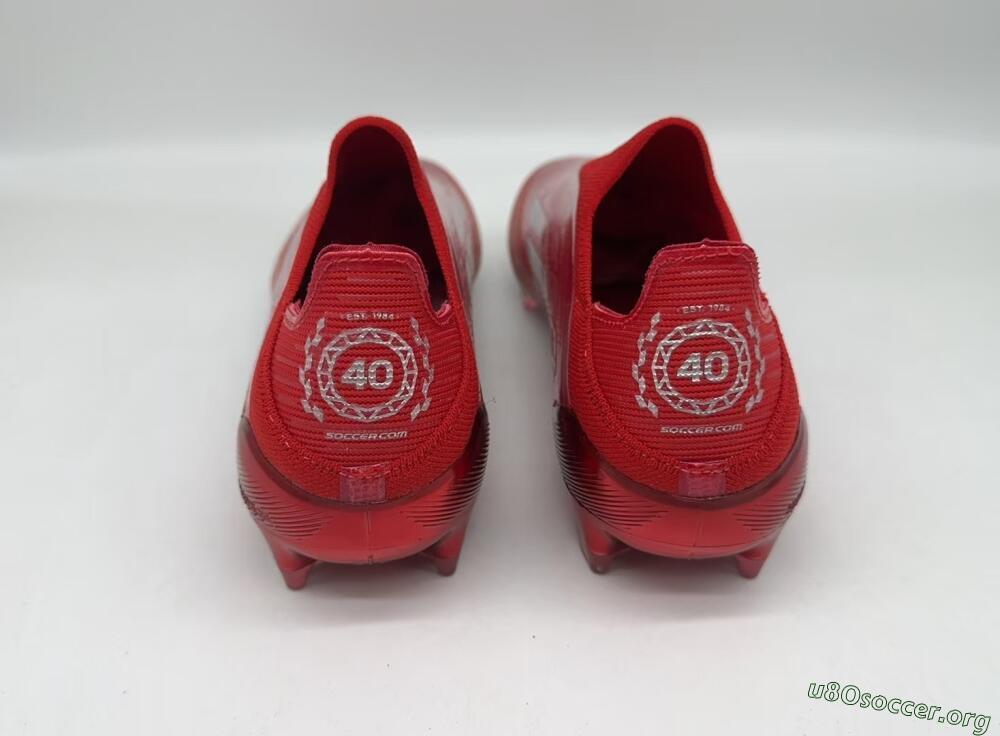 Adidas F50 Elite Laceless FG Football Boots - Red/Silver
