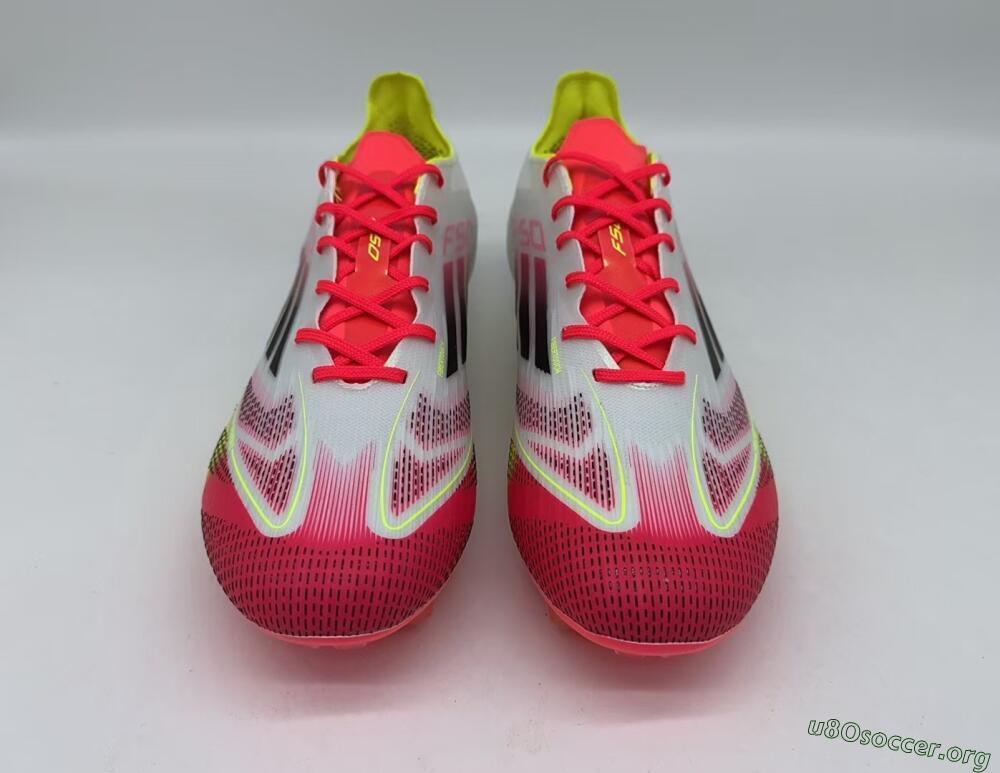 Adidas F50 Elite FG Football Boots - White/Red/Yellow