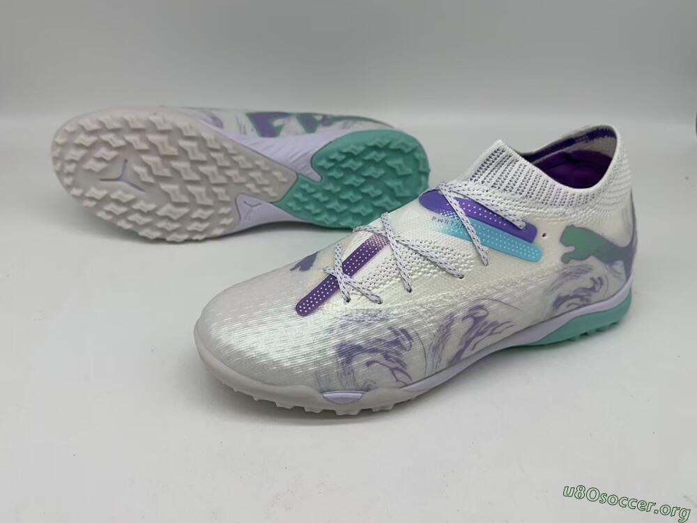 Puma Future Ultimate TF Football Shoes - Beige/Jade/Purple