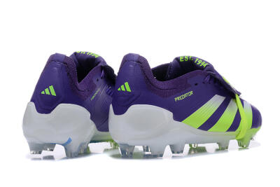 Adidas Predator Elite Foldover Tongue FG Football Boots - Purple/Yellow/White
