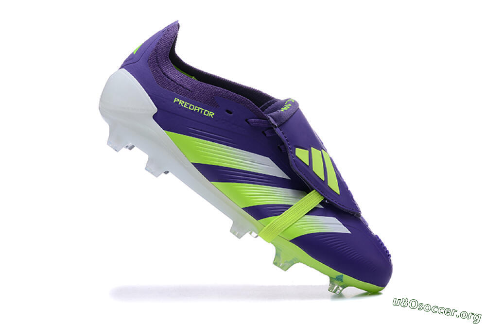 Adidas Predator Elite Foldover Tongue FG Football Boots - Purple/Yellow/White 4