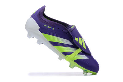 Adidas Predator Elite Foldover Tongue FG Football Boots - Purple/Yellow/White