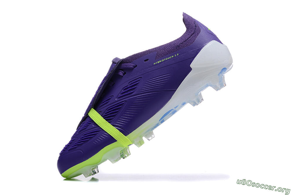 Adidas Predator Elite Foldover Tongue FG Football Boots - Purple/Yellow/White 5