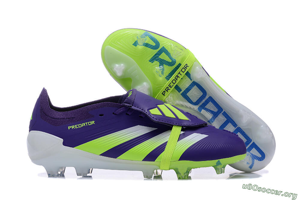 Adidas Predator Elite Foldover Tongue FG Football Boots - Purple/Yellow/White 2