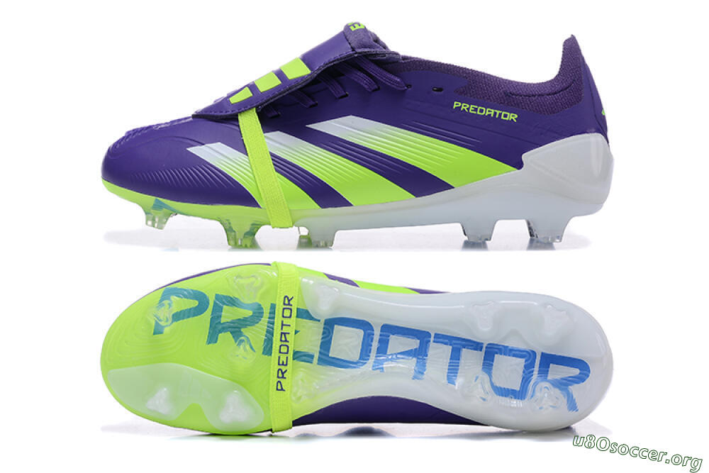 Adidas Predator Elite Foldover Tongue FG Football Boots - Purple/Yellow/White 1
