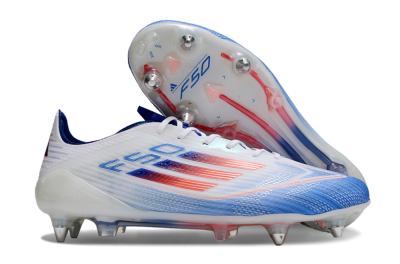 Adidas F50 Elite SG Football Boots - White/Blue/Red