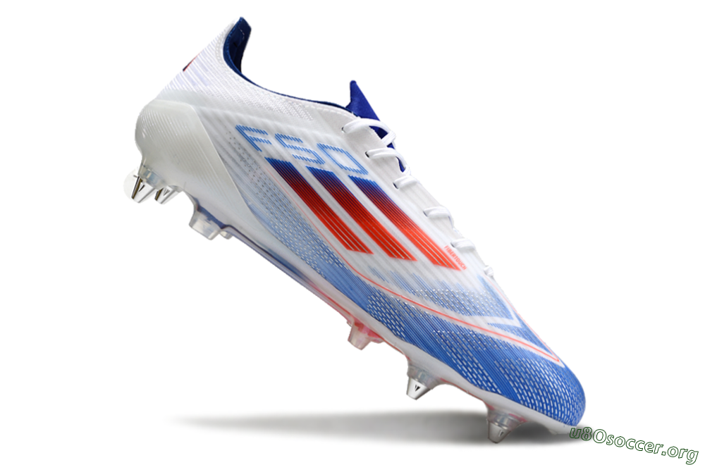 Adidas F50 Elite SG Football Boots - White/Blue/Red 4