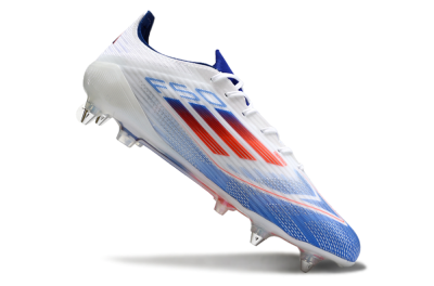 Adidas F50 Elite SG Football Boots - White/Blue/Red
