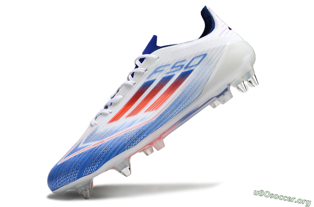 Adidas F50 Elite SG Football Boots - White/Blue/Red 5