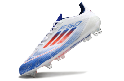 Adidas F50 Elite SG Football Boots - White/Blue/Red