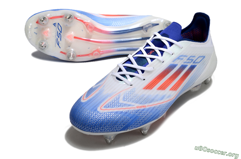 Adidas F50 Elite SG Football Boots - White/Blue/Red 0