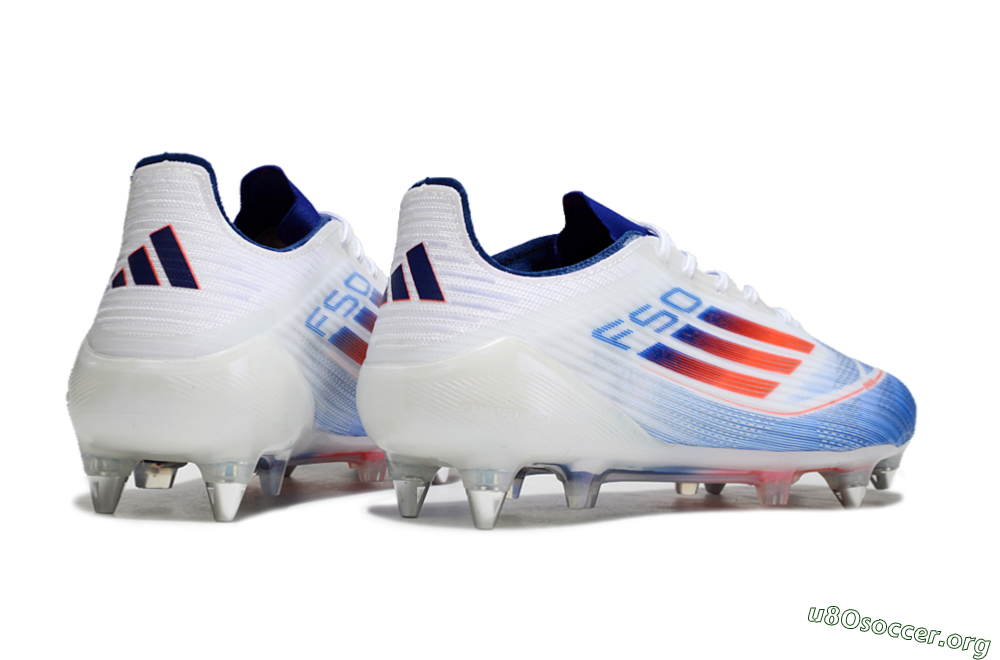 Adidas F50 Elite SG Football Boots - White/Blue/Red 6