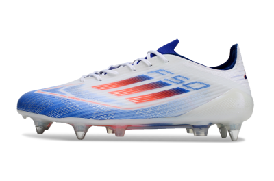 Adidas F50 Elite SG Football Boots - White/Blue/Red