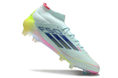 Adidas F50 Elite Mid FG Football Boots - Jade/Yellow/Pink/Gold