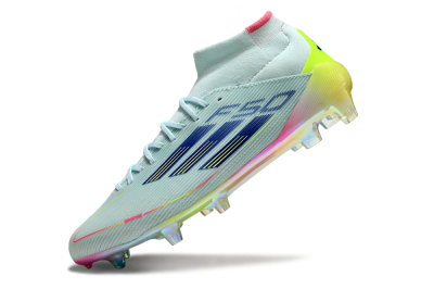 Adidas F50 Elite Mid FG Football Boots - Jade/Yellow/Pink/Gold