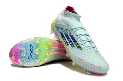 Adidas F50 Elite Mid FG Football Boots - Jade/Yellow/Pink/Gold
