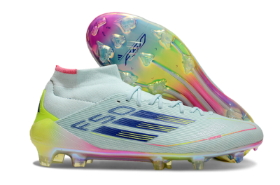 Adidas F50 Elite Mid FG Football Boots - Jade/Yellow/Pink/Gold