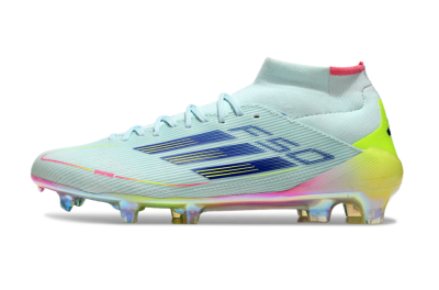 Adidas F50 Elite Mid FG Football Boots - Jade/Yellow/Pink/Gold