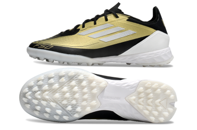 Adidas F50 Pro TF Football Shoes - Gold/White/Black