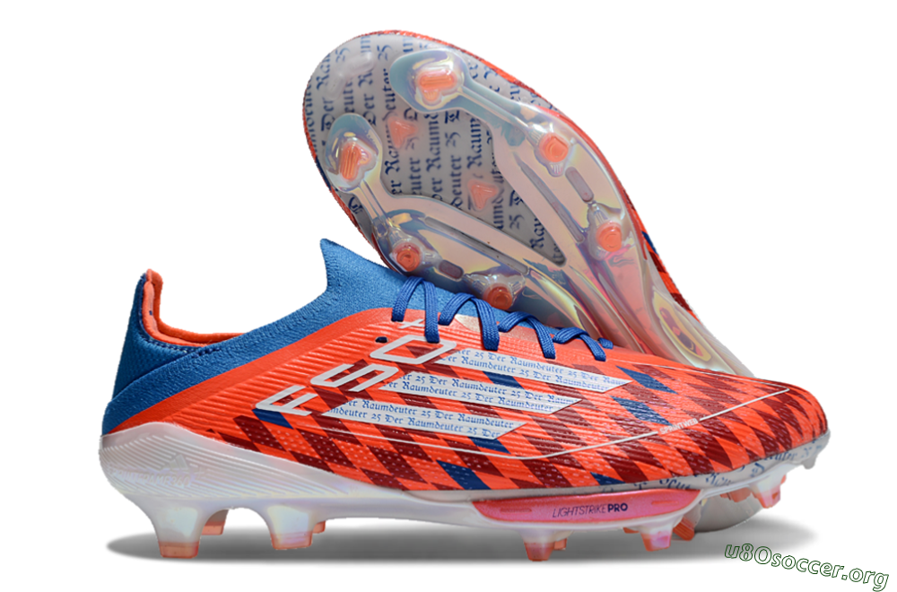 Adidas F50+ Lightstrike Elite FG Football Boots - Red/Blue/White 2