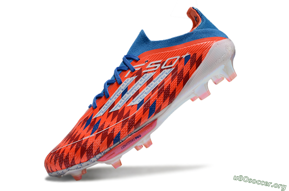 Adidas F50+ Lightstrike Elite FG Football Boots - Red/Blue/White 5