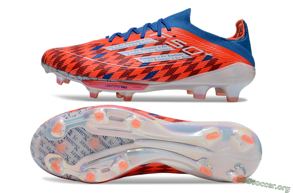 Adidas F50+ Lightstrike Elite FG Football Boots - Red/Blue/White 1