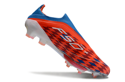 Adidas F50+ Lightstrike Elite Laceless FG Football Boots - Red/Blue/White