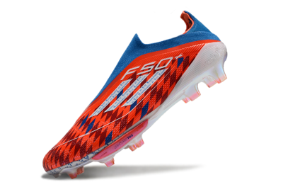 Adidas F50+ Lightstrike Elite Laceless FG Football Boots - Red/Blue/White