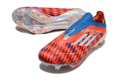 Adidas F50+ Lightstrike Elite Laceless FG Football Boots - Red/Blue/White