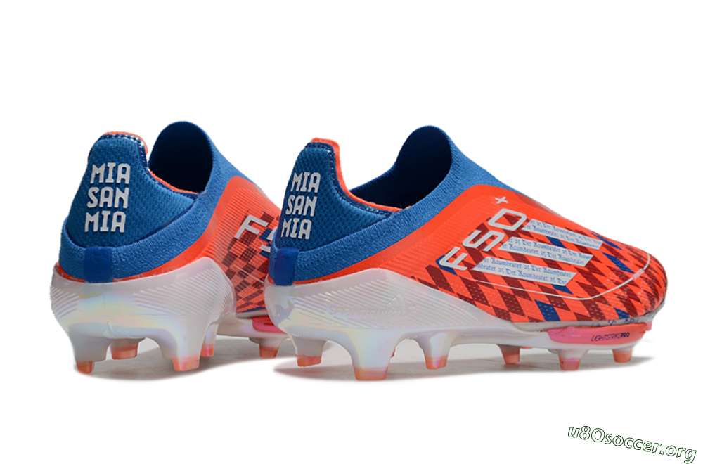 Adidas F50+ Lightstrike Elite Laceless FG Football Boots - Red/Blue/White 6