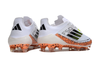 Adidas F50 Elite FG Football Boots - White/Black/Leopard/Yellow