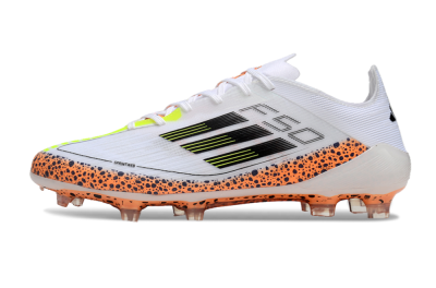 Adidas F50 Elite FG Football Boots - White/Black/Leopard/Yellow