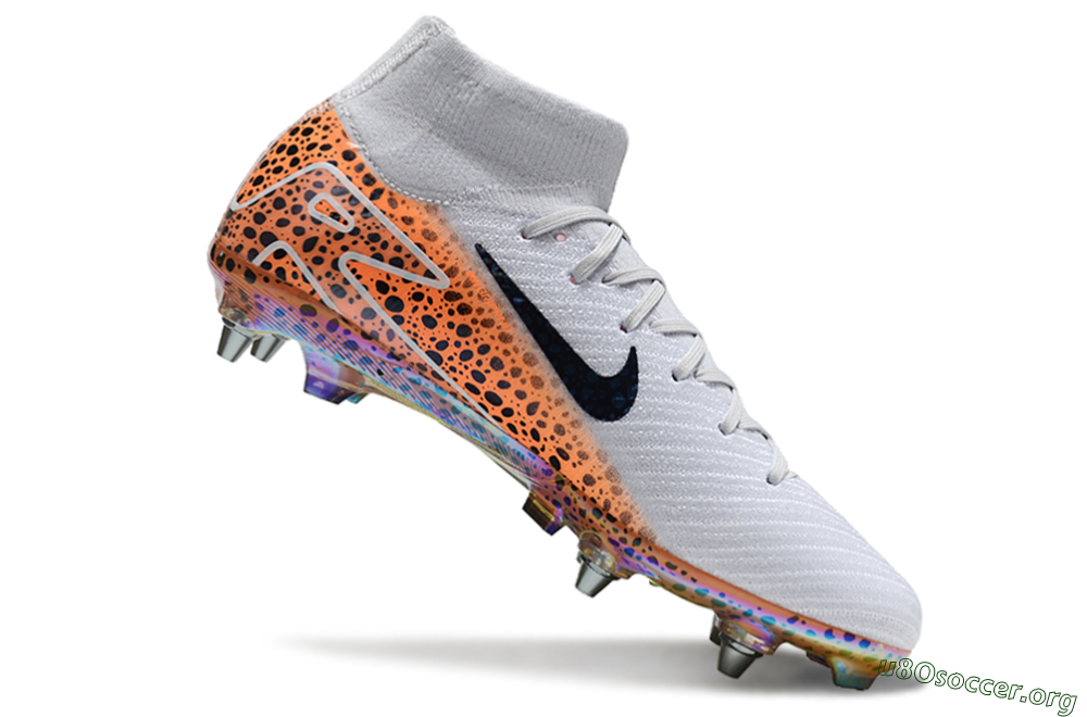Nike Air Zoom Mercurial Superfly 10 Elite SG Football Boots - Grey/Black/Leopard 0