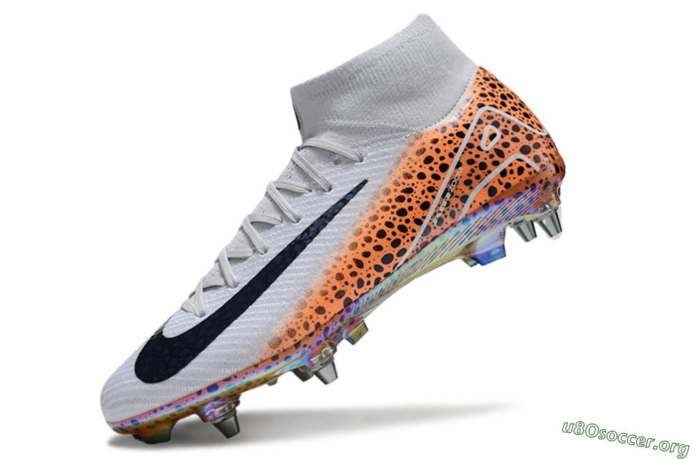 Nike Air Zoom Mercurial Superfly 10 Elite SG Football Boots - Grey/Black/Leopard 4
