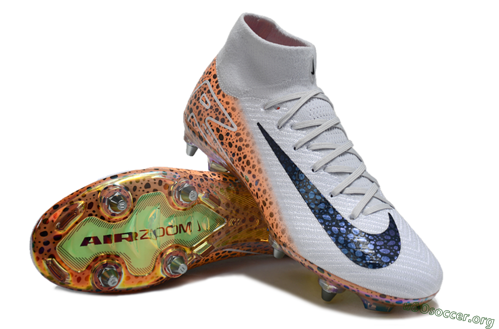 Nike Air Zoom Mercurial Superfly 10 Elite SG Football Boots - Grey/Black/Leopard 5