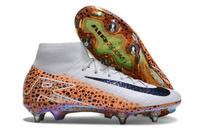Nike Air Zoom Mercurial Superfly 10 Elite SG Football Boots - Grey/Black/Leopard