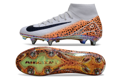 Nike Air Zoom Mercurial Superfly 10 Elite SG Football Boots - Grey/Black/Leopard