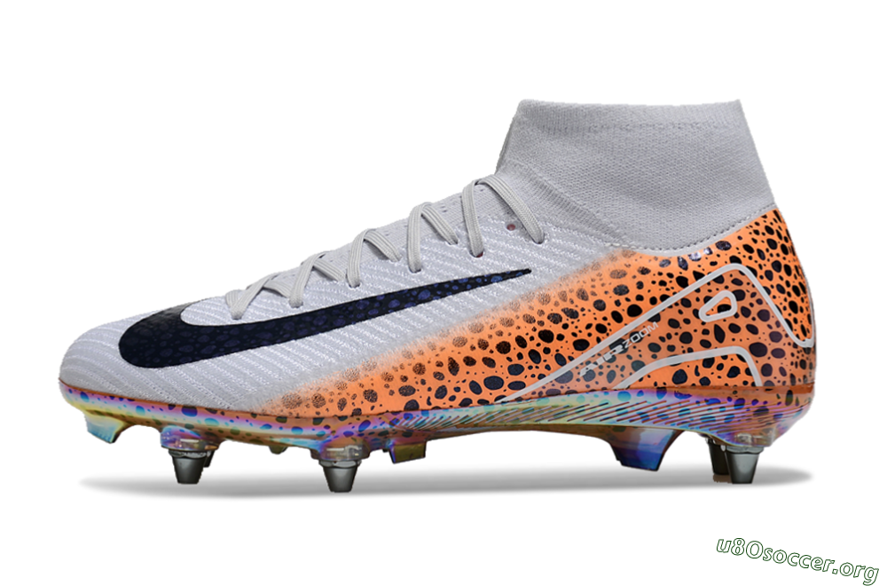 Nike Air Zoom Mercurial Superfly 10 Elite SG Football Boots - Grey/Black/Leopard 3