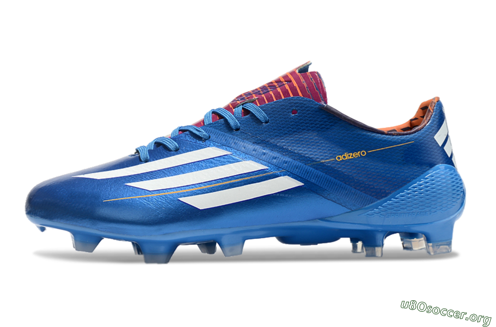 Adidas F50 Adizero Elite FG Football Boots - Blue/White/Red 3