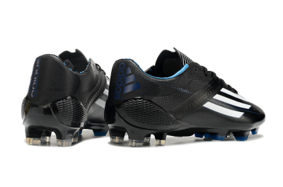 Adidas F50 Adizero Elite FG Football Boots - Black/White/Blue