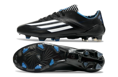 Adidas F50 Adizero Elite FG Football Boots - Black/White/Blue