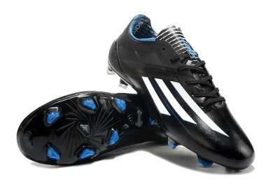Adidas F50 Adizero Elite FG Football Boots - Black/White/Blue