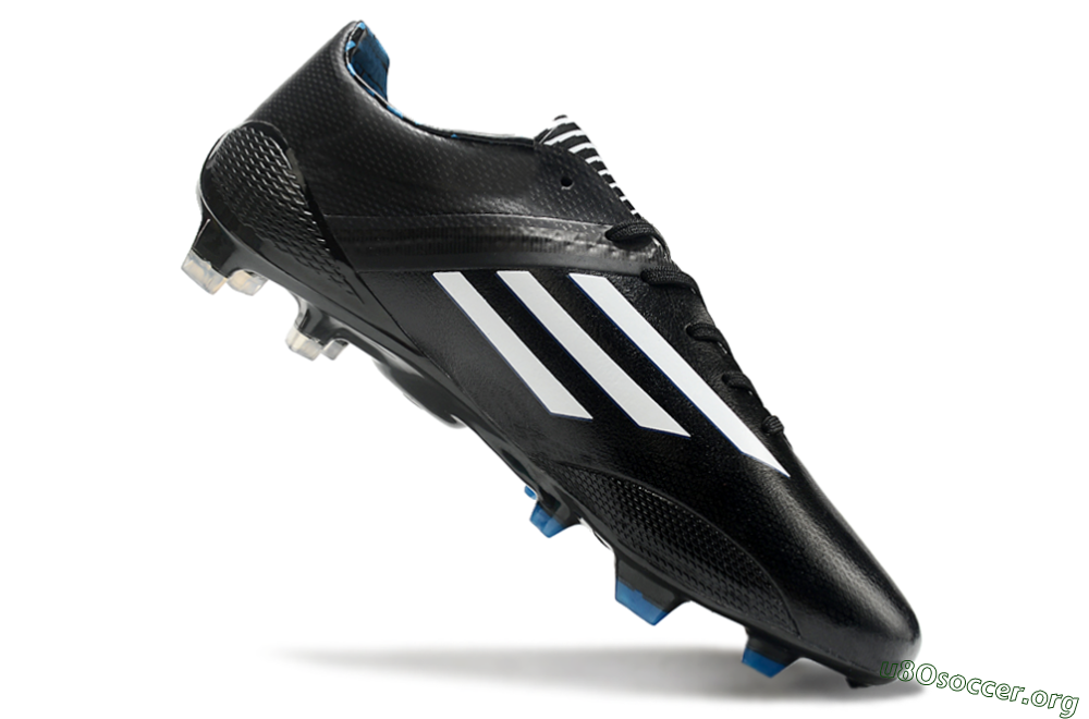 Adidas F50 Adizero Elite FG Football Boots - Black/White/Blue 4