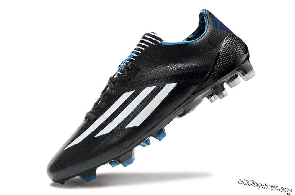 Adidas F50 Adizero Elite FG Football Boots - Black/White/Blue 5