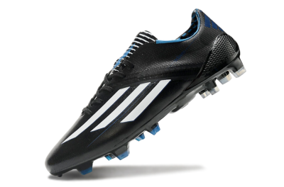 Adidas F50 Adizero Elite FG Football Boots - Black/White/Blue