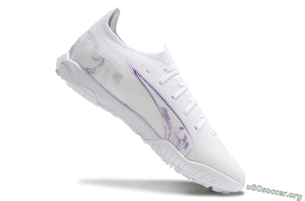 Puma Ultra Ultimate TF Football Shoes - White/Purple/Blue 4
