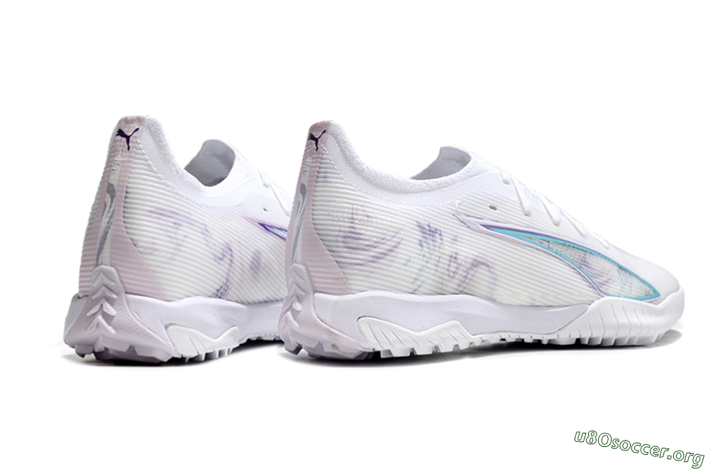 Puma Ultra Ultimate TF Football Shoes - White/Purple/Blue 6