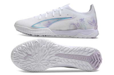 Puma Ultra Ultimate TF Football Shoes - White/Purple/Blue